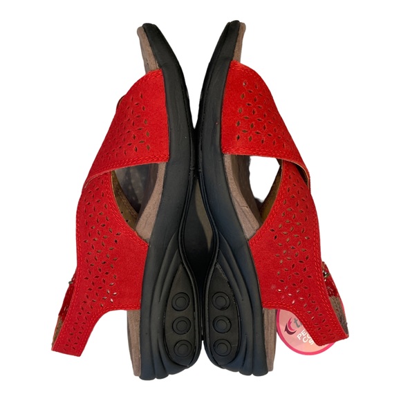 THERAFIT Olivia Women's Adjustable Cross Strap Sandal in Red - Size 6.5-7 / 37 - Picture 4 of 7